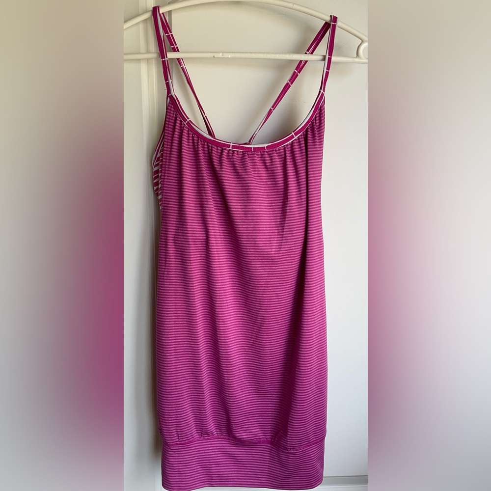 Soybu Pink and White Striped Top
